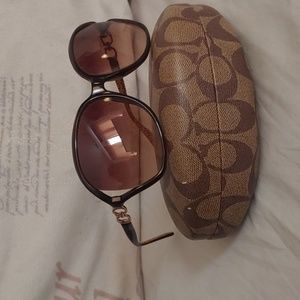 Coach sunglasses with case authentic